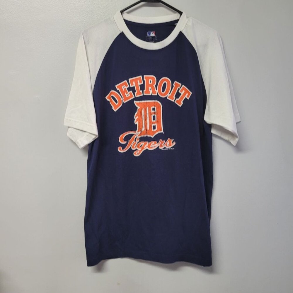 Detroit Tigers Tee Shirt Baseball MLB Fan Womens Large Michigan Comerica Park‎